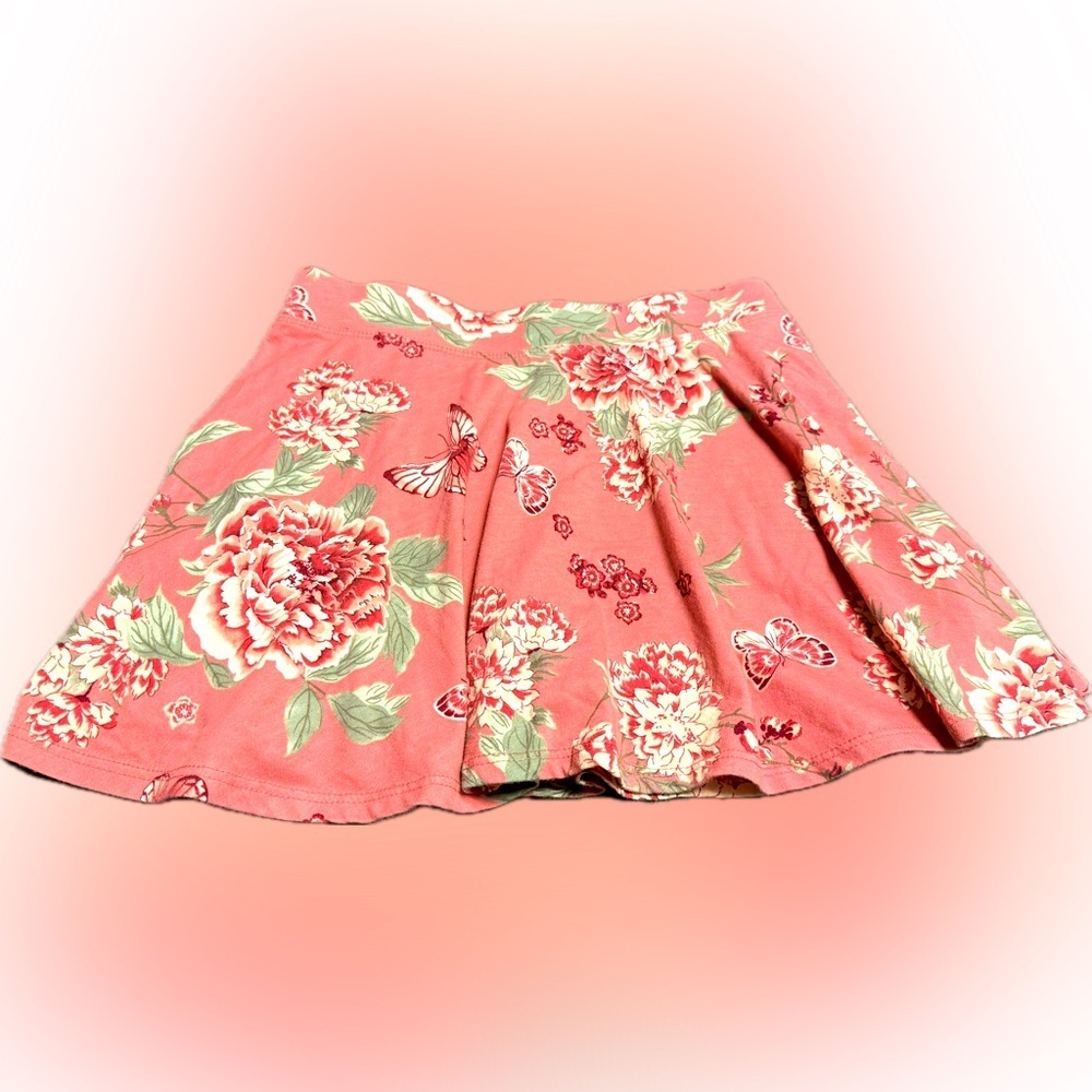 The Children's Place Pink Floral Skater Skirt